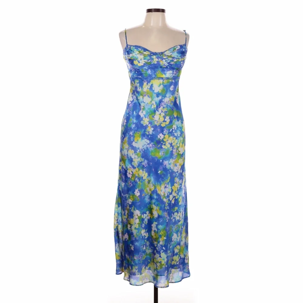 ASTR the Label | Florianne Floral Satin Maxi Dress | Size Large - Picture 5 of 6
